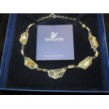 Swarovski crystal necklace in original box with co