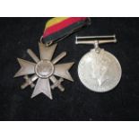 2 WWII medals, 1 German & 1 British