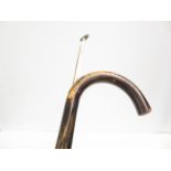Walking stick with integral horse measure
