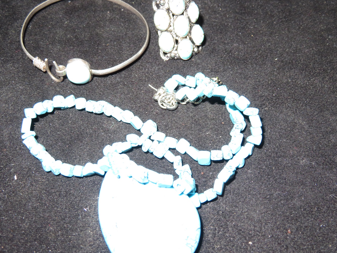3 Pieces of Navajo blue jewellery