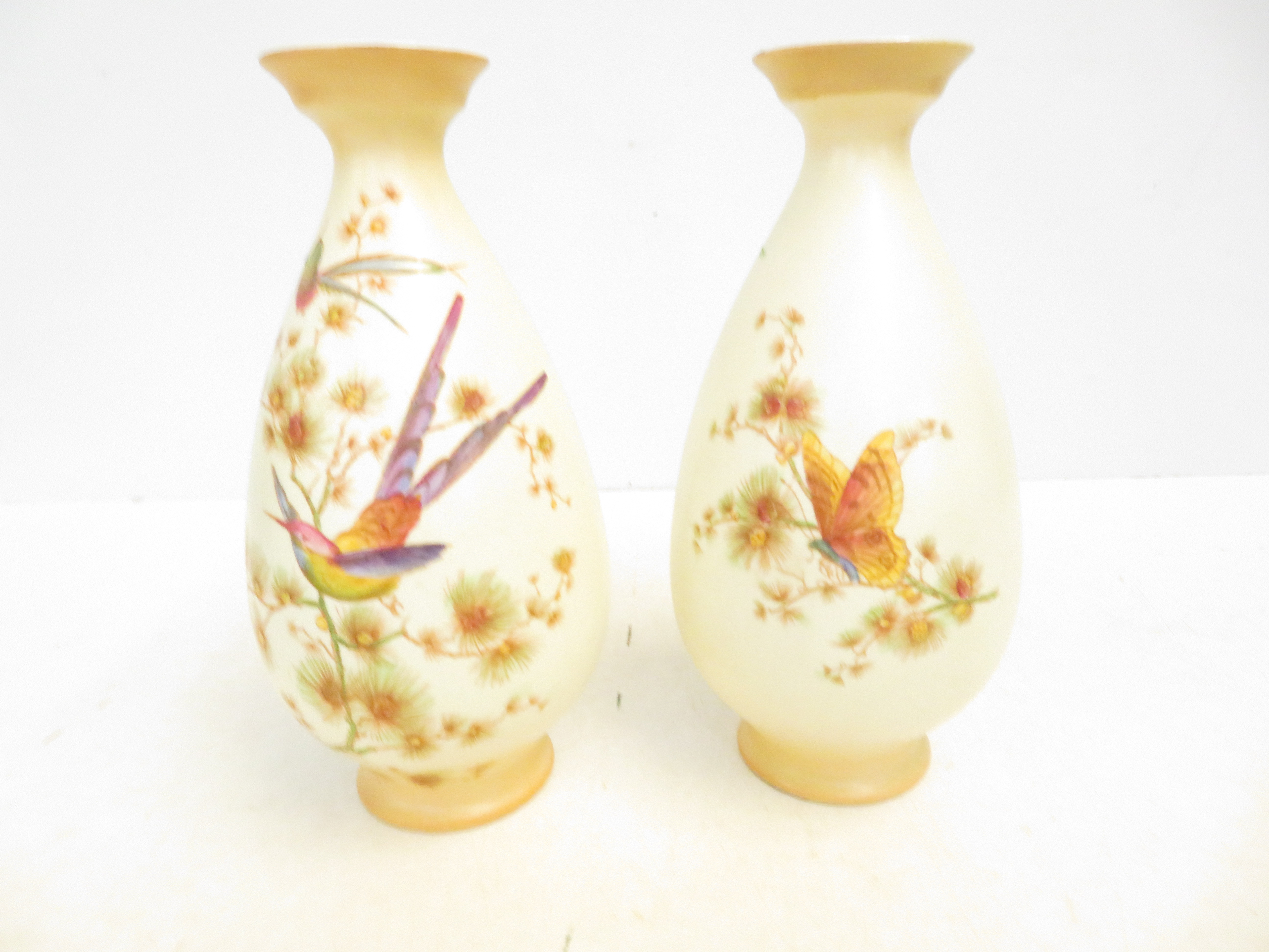 Pair of crown ducal vases