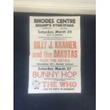 A vintage rock poster of The Who,