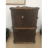 An early Edwardian small steamer packing trunk