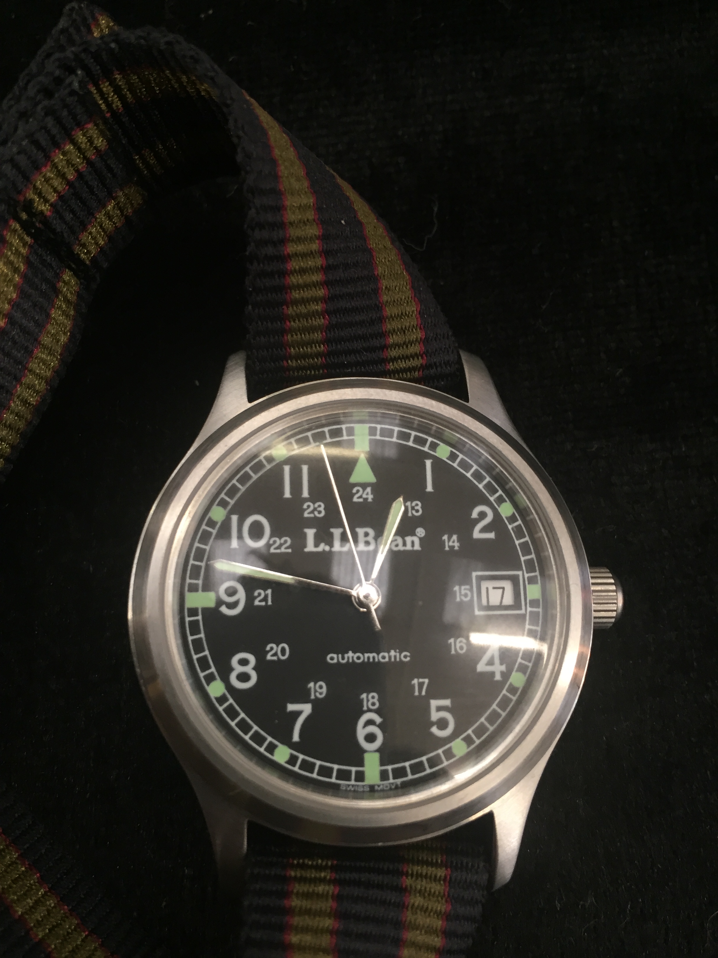 An LL Bean cased new automatic field watch, - Image 2 of 2