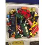 A large quantity of loose diecast vehicles