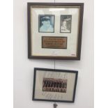 A hand-signed Sir Don Bradman photographic montage (CoA verso);