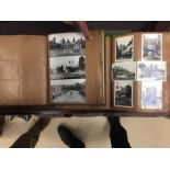 Three albums of photographic cards