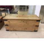 A pine blanket box