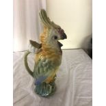 A ceramic jug in the form of a parrot