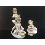 Two Lladro ballerina figures