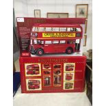 Two boxed Sunstar large double decker buses