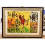 Feliks Topolski (1907-1989): A Limited Edition lithograph depicting a montage of golfing scenes