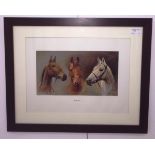 A colour print of horse racing interest, 'We Three Kings', after S.L.