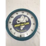 A Michelin advertising clock