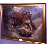 A colour print after Landseer,