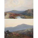 Reginald Daniel Sherrin (British 1891-1971): A pair of gouache studies depicting landscape scenes,