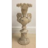 An alabaster vase