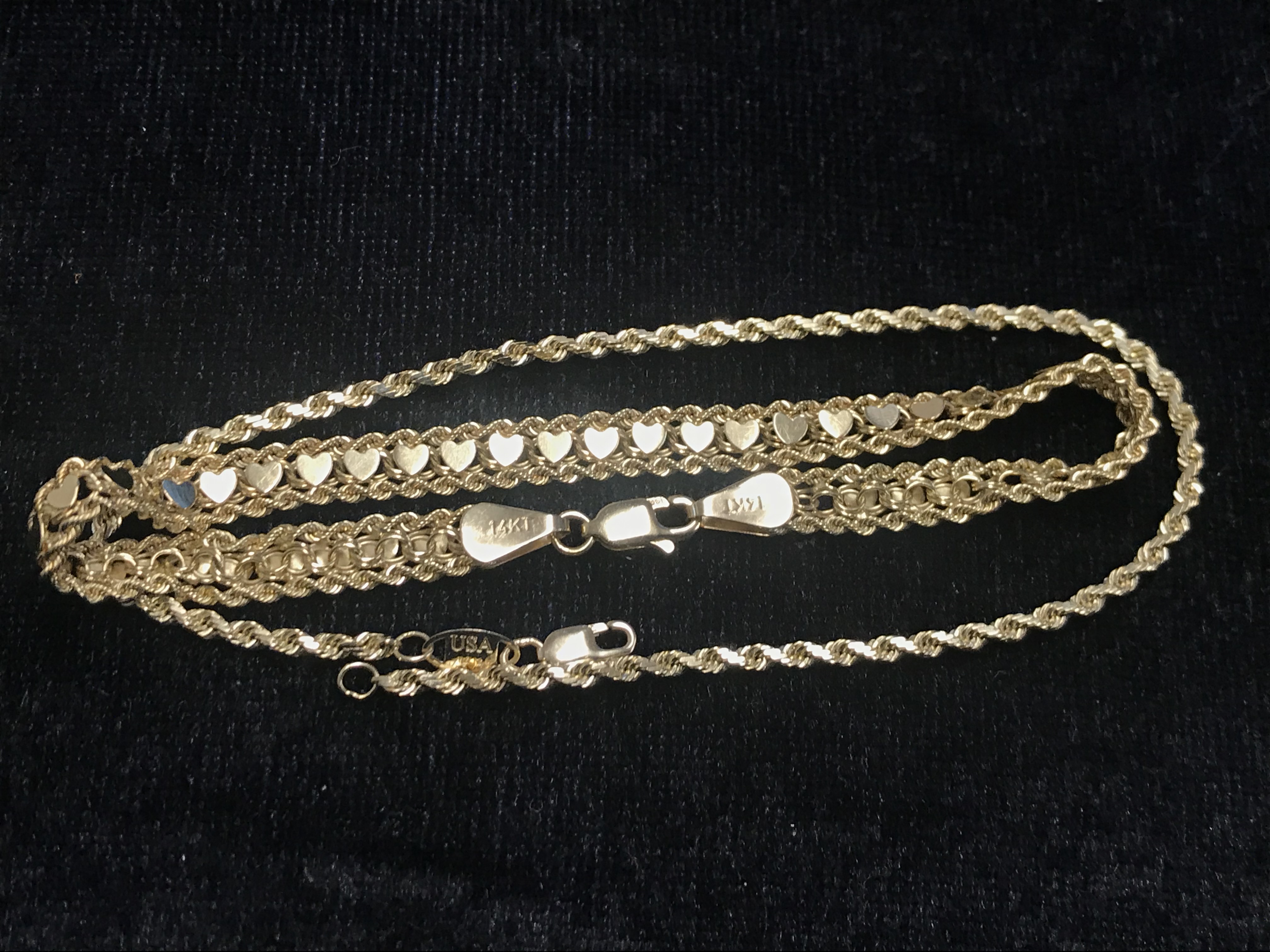 Two 14k bracelets