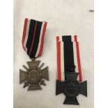 Two WWI Merit Crosses with swords