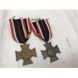 Two WWI Merit Crosses