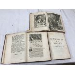 Three Tomes of " Memoir de Sully"1747 Ed