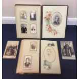 Two Victorian photograph albums of family/portrait subjects to inc Ch.