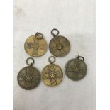 Five German WWII Merit Medals