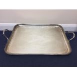 A heavy hallmarked silver tray Sheffield (1918) by James Dixon & Sons CONDITION REPORT: