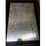 A hallmarked silver map of Great Britain