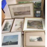 A large quantity of original landscape studies to inc 19th century examples,