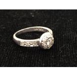 An 18ct diamond dress ring