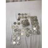A quantity of silver coins