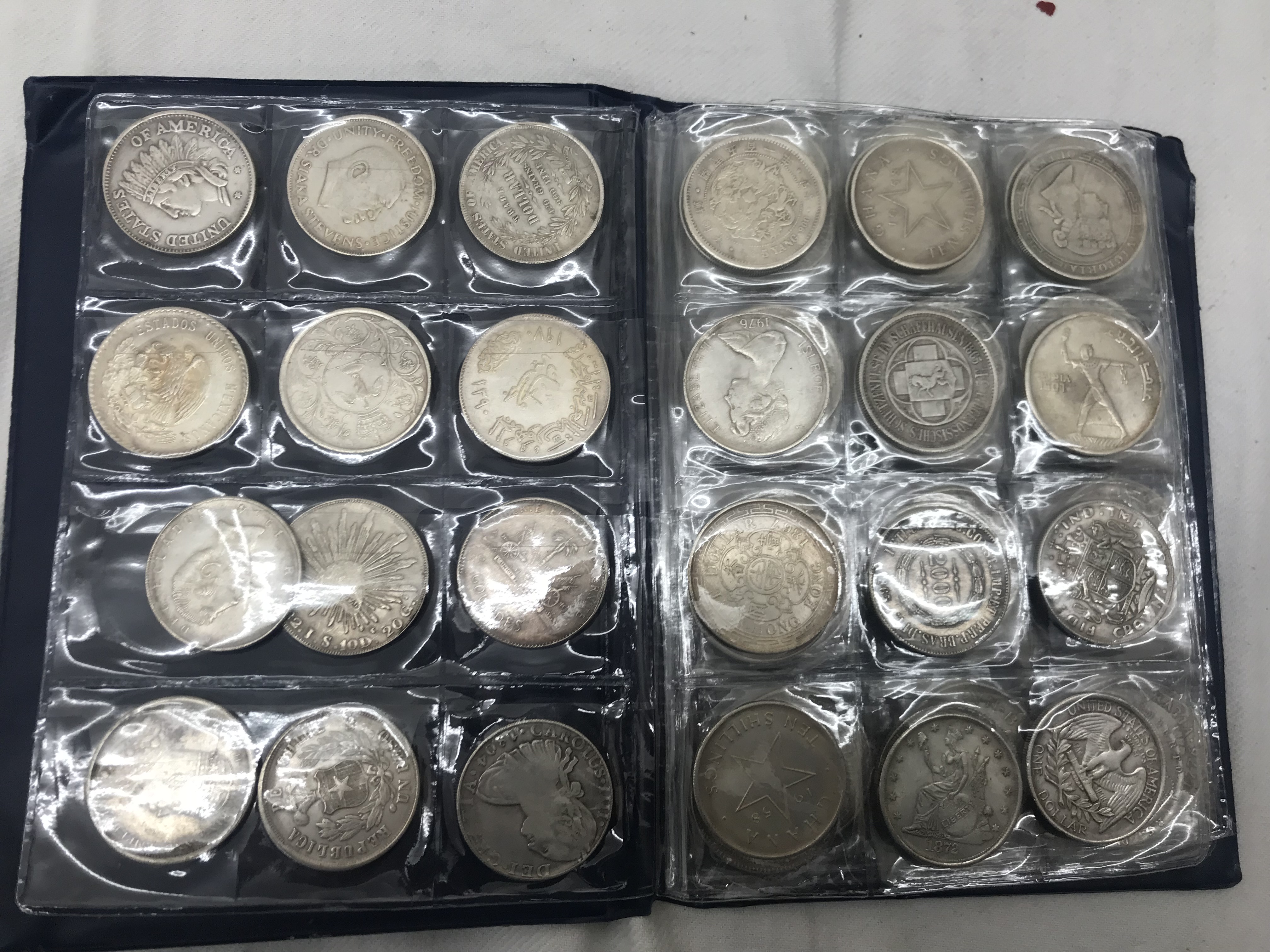 An album of coins