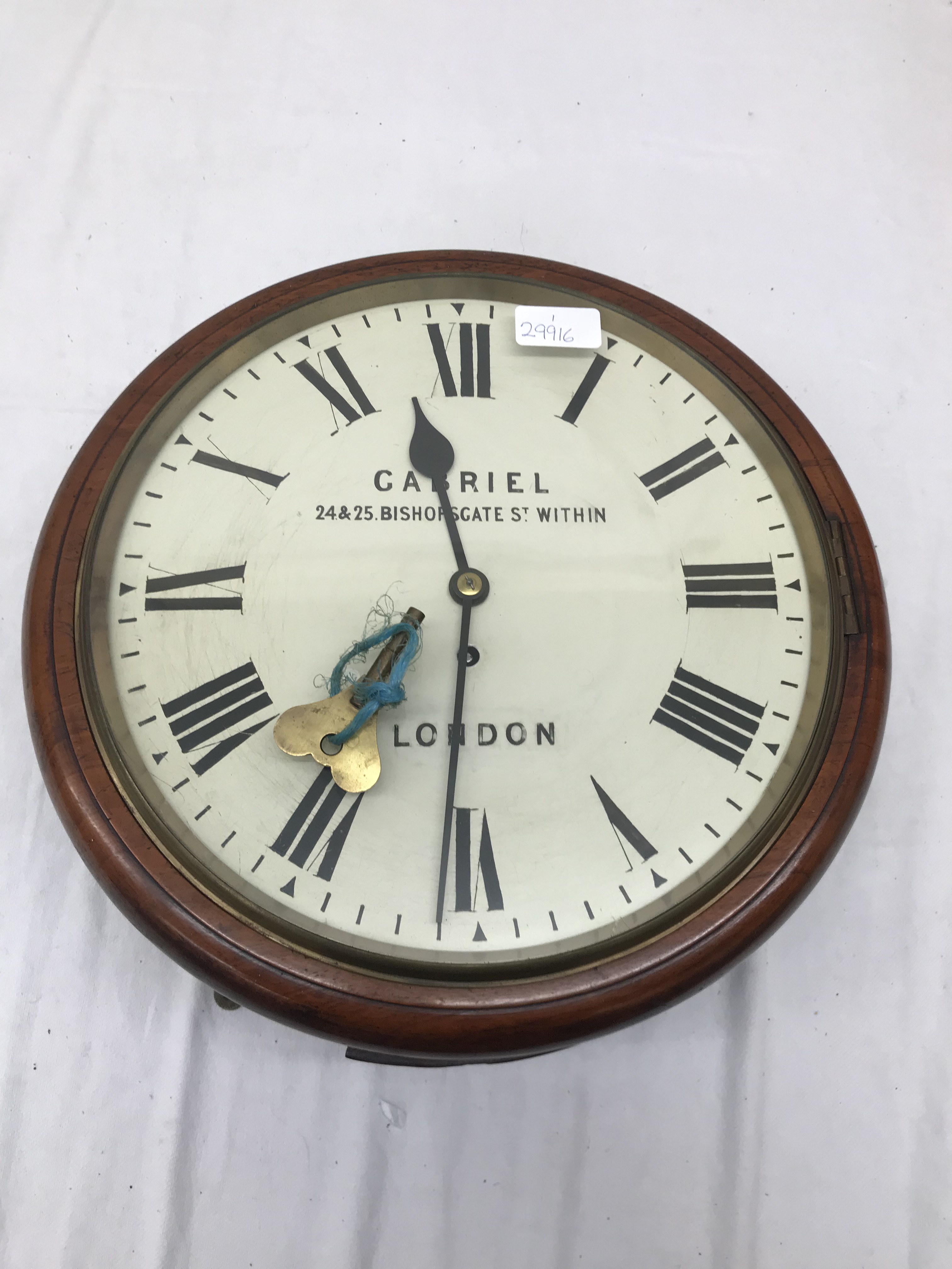 A 19th century school clock: Gabriel,