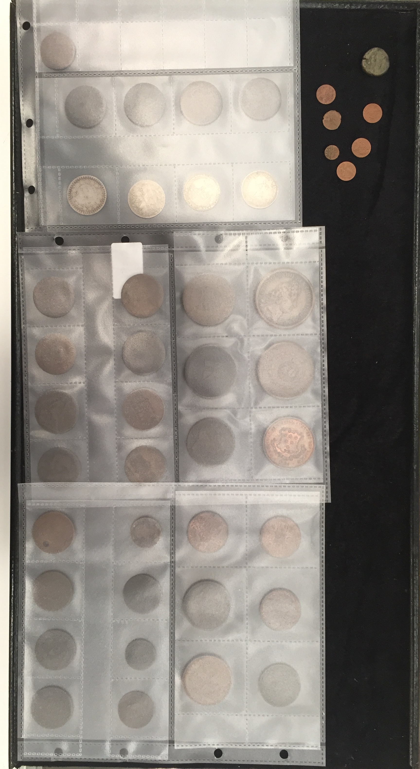 A quantity of 19th/20th century tokens to inc silver examples and Ancient Follis