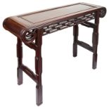 A Qing Dynasty Chinese Altar Table: Rosewood,