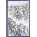 A Collection of Five Chinese Scrolls: Depicting various traditional landscape,