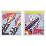 After Roy Lichtenstein (American, 1923-1997): A pair of colour screenprints,