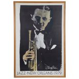 A colour poster, 'Jazz, New Orleans, 1979', numbered 267/1500,