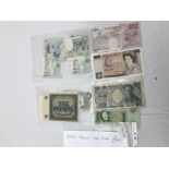 An error £20 reverse printed on back; together with other bank notes: £10,