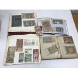 A quantity of world banknotes to include World and GB