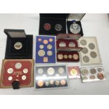 A quantity of proof and cased set coins