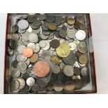 A quantity of World coins: Swiss, French,