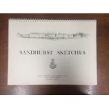 "Sandhurst Sketches" spiral book by General Sir Cecil Blacker,