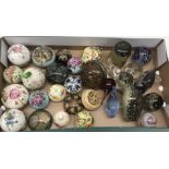 A quantity of paperweights;