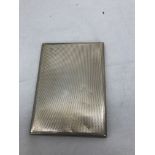 A HM silver Asprey sliding cigarette case