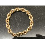 An Italian 18ct gold bracelet
