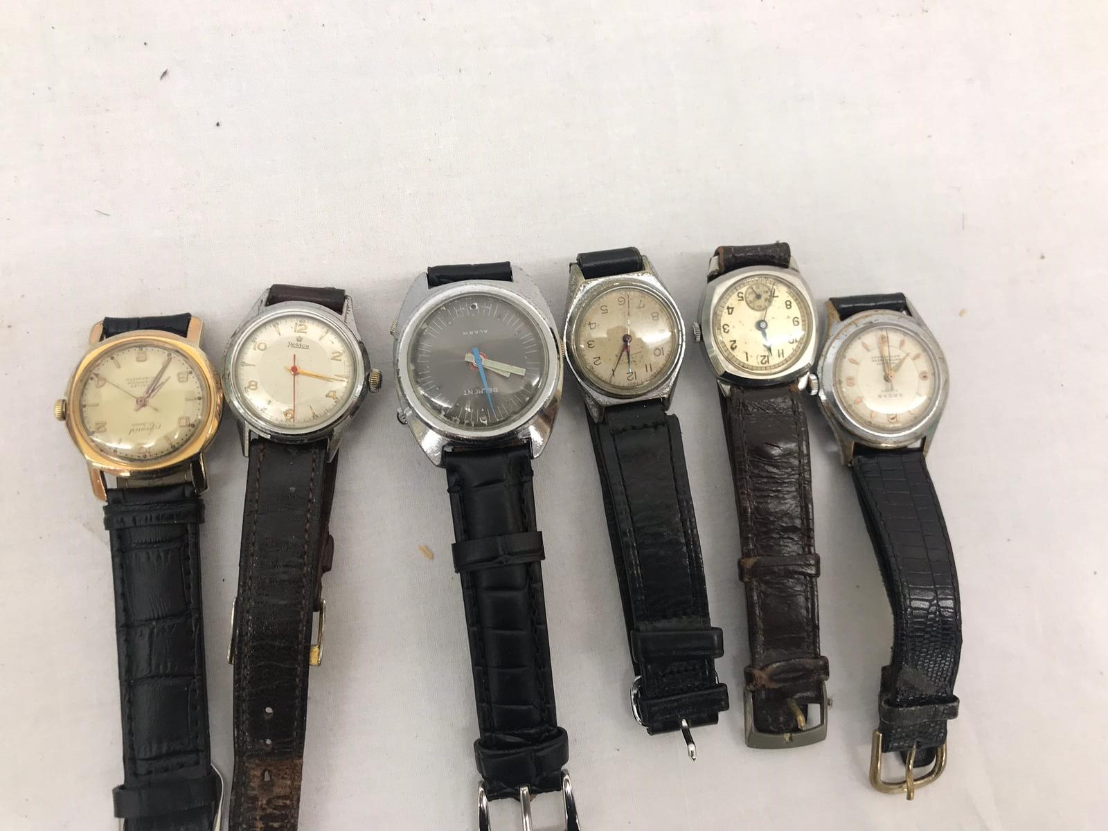 Six vintage watches to inc Roibar etc