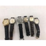 Six vintage watches to inc Roibar etc