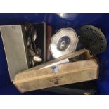 A quantity of EPNS to inc a biscuit barrel, an egg tray,